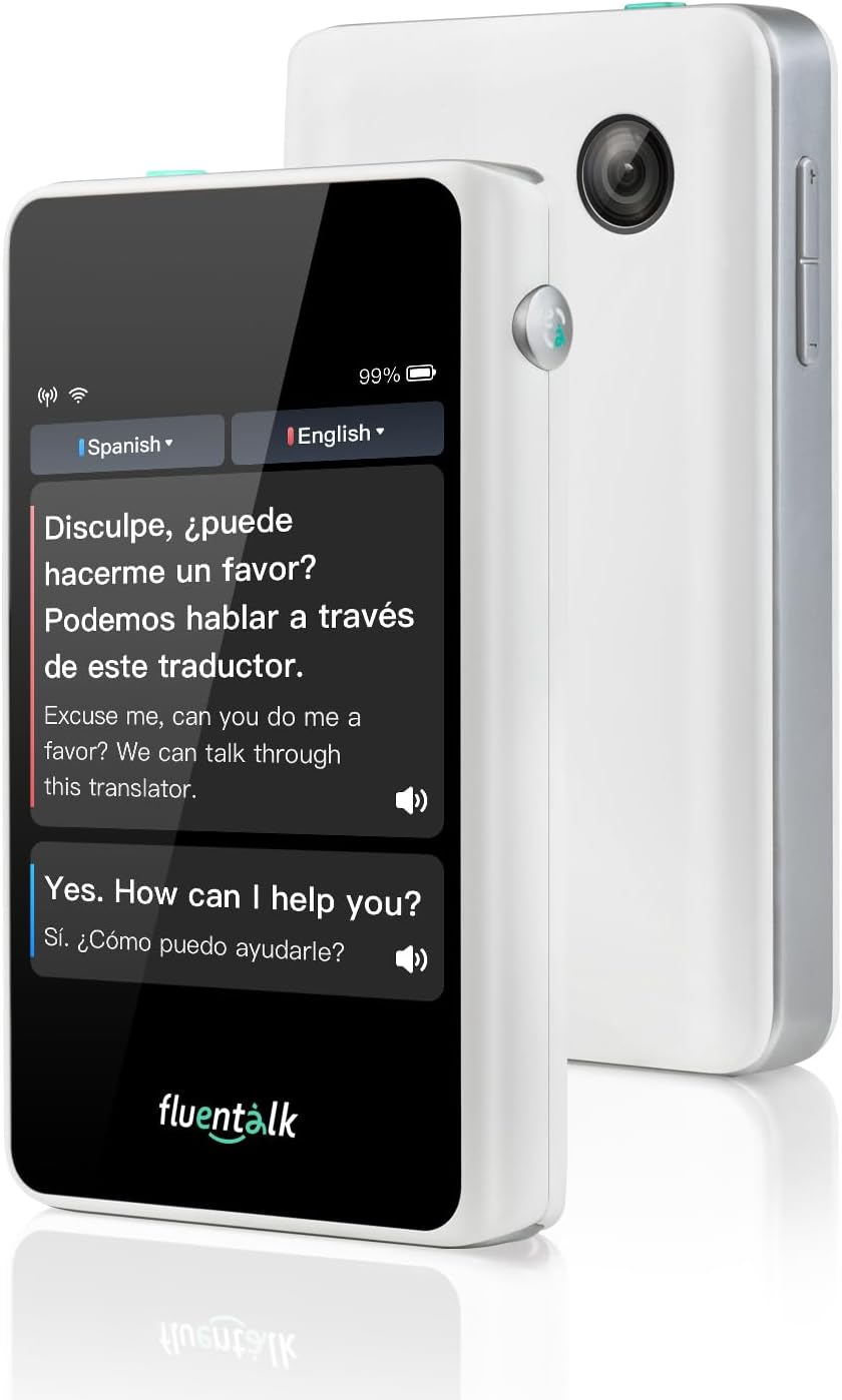 Fluentalk by Timekettle, T1 Mini Translator Device No WiFi Needed