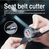Dual USB Fast car charger with Qualcomm Quick Charge Technology