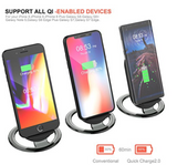 Fast Wireless Charger, 2-Coils Wireless Charger Pad