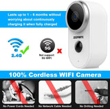 Wireless Security Outdoor Camera with Solar Panel: Battery Powered 1080p WiFi Night Vision Cameras for Home Outside Surveillance Works with Adorcam App