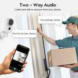 Wireless Rechargeable Battery Powered WiFi Camera, Home Security Camera, Night Vision, Indoor/Outdoor, 1080P Video with Motion Detection, 2-Way Audio, Waterproof, compatible with Cloud Storage/SD Slot