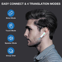 Timekettle WT2 Edge/W3 Translator Device - Bidirection Simultaneous Translation, Language Translator Device with 40 Languages & 93 Accent  With offline package