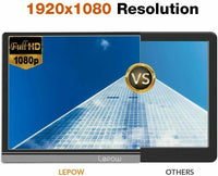 Portable Monitor Lepow 15.6" Screen Display 1920×1080 FHD IPS Screen Ultra Slim